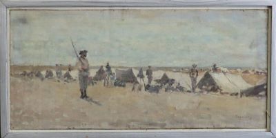 Pictură de șevalet - Grigorescu, Nicolae; In tabără
