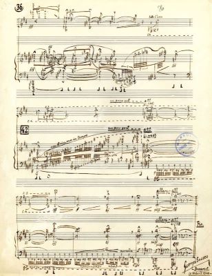 Manuscris muzical autograf complet - George Enescu; „Impressions d'Enfance pour Violon et Piano op. 28”
