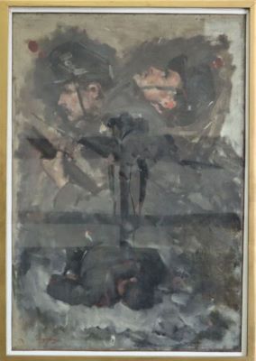 Pictură de șevalet - Grigorescu, Nicolae; Dorobanț la atac