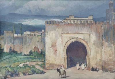 Pictură de șevalet - Popescu, Ștefan; Poarta