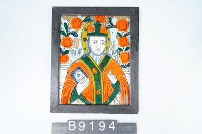 Icoană pe sticlă „Sf. Nicolae”