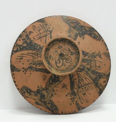 Vase cu figuri roșii - Painter of Reading Lekanis; Capac lekanis