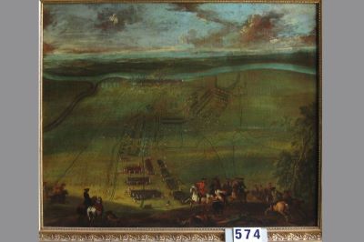 Pictură de șevalet - Querfurt, August (în Reg. Inv.: anonim olandez, sec. XVIII); Bătălia de la Oudenaarde (în Reg. Inv.: Asediul unei cetăți)