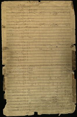 Manuscris muzical autograf complet - George Enescu; ”3e Symphonie (ut majeur) op. 21” (Simfonia a III-a în Do major, op. 21).
