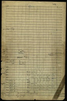 Manuscris muzical autograf complet - George Enescu; ”3e Symphonie (ut majeur) op. 21” (Simfonia a III-a în Do major, op. 21).