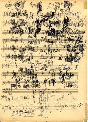 Manuscris muzical autograf, schițe - George Enescu; „Esquisses des Impressions d'enfance” (Schițe la Impresii din copilărie)