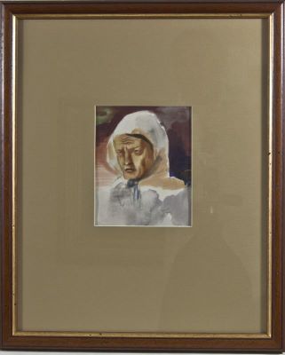 Grafică - Jiquidi, Aurel; Cap de femeie