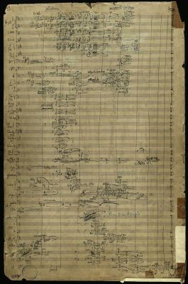 Manuscris muzical autograf complet - George Enescu; ”3e Symphonie (ut majeur) op. 21” (Simfonia a III-a în Do major, op. 21).