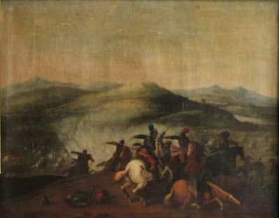 Pictură de șevalet - Compagno, Scipione (în Reg. Inv.: anonim german); Atac de cavalerie