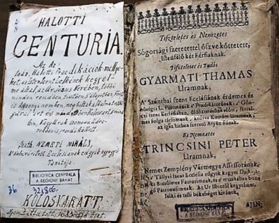 Carte veche - Szathmár Németi Mihály, autor; Halotti Centuria