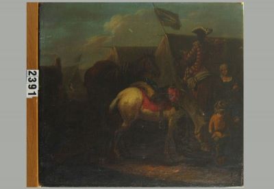 Pictură de șevalet - anonim; Corturi