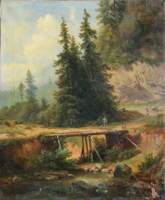 Pictură de șevalet - Hufnagel-Spreer, Pauline; Podul
