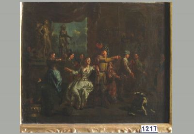 Pictură de șevalet - Vierpeyl, Jan Carel; Petrecere cu dans (pandant: Petrecere)