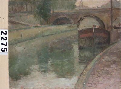 Pictură de șevalet - Pallady, Theodor; Peisaj pe Sena