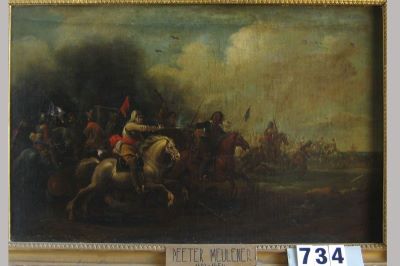 Pictură de șevalet - Meulener, Pieter (în Reg. Inv.: Meulener, Peeter); Luptă de cavalerie