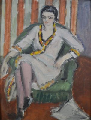 Pictură de șevalet - Pallady, Theodor; Femeie șezând
