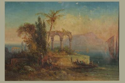 Pictură de șevalet - Kassner; Lacul Garda