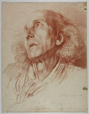 gravură - Janinet, Jean François; (SC.);Greuze, Jean Baptiste; (PX.);; [Cap de studiu]