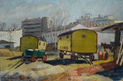 pictură de șevalet - Gârbaciu, Nicolae; Circ