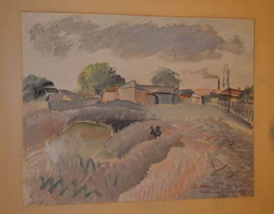 Grafică de șevalet - Phoebus, Alexandru; Mahala bucureșteană