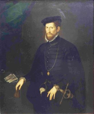 Tablou - anonim; Portretul lui Nicholas Throckmorton