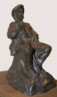 Ronde-bosse - Tudor, Gheorghe; Țăran șezând