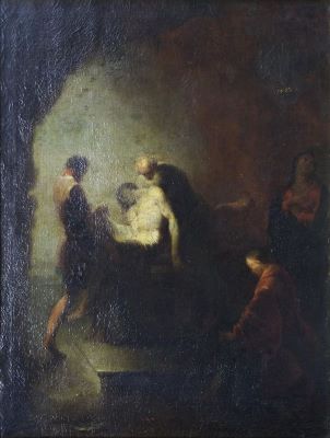 Tablou - Zick, Johannes; Punerea în mormânt