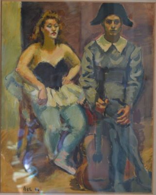 Desen - Iser, Iosif; Pierrot și Colombina