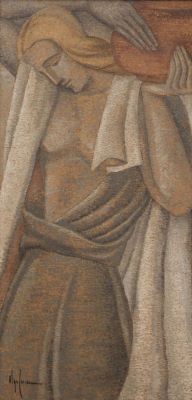 Pictură de șevalet - Greceanu, Olga; Panou decorativ: Samariteanca