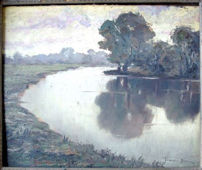 Pictură de șevalet - Ionescu Doru, Gheorghe; Malul lacului