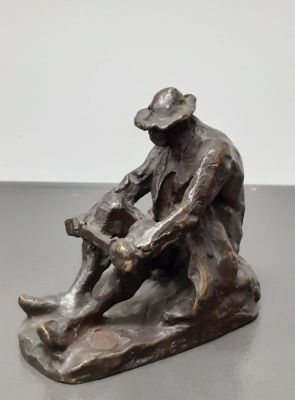 Figurină - Dalou, Aimé-Jules; Păstor așezat