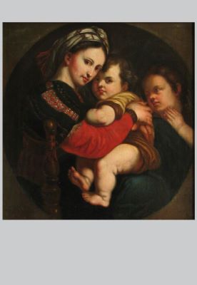 Pictură de șevalet - Stock, Johann Martin (RI: după Raffaelo Santi); Madonna della Sedia