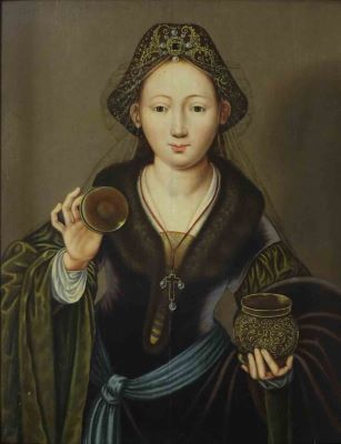 pictură de șevalet - anonim neerlandez; Sfânta Maria Magdalena