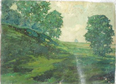 Pictură - Steurer, Iosif; Câmpie