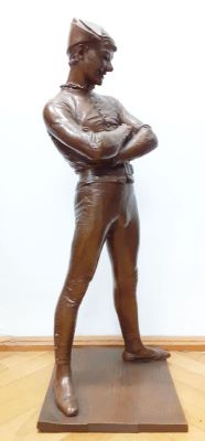 ronde-bosse - Saint Marceaux, Charles-René de Paul de; Arlechin