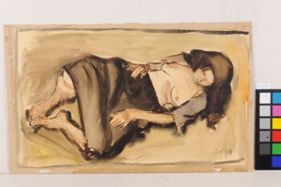 Desen - Baba, Corneliu; Femeie dormind