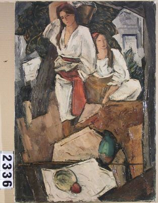 Pictură de șevalet - Theodorescu-Sion, Ion; Compoziție cu țărănci