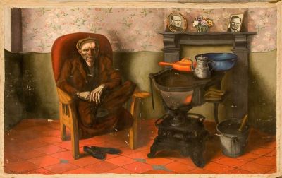 pictură de șevalet - Fougeron, André; Pensionarul