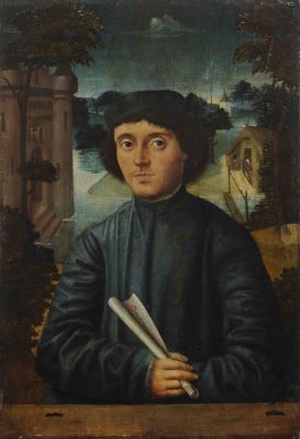 Pictură de șevalet - anonim; Portret de bărbat