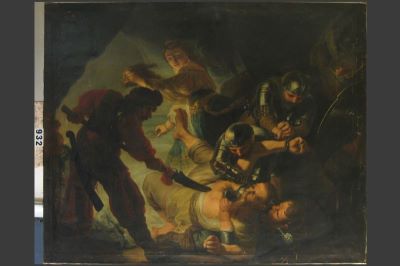 Pictură de șevalet - Van Meytens cel Tânăr, Martin (în Registrul inventar: după Rembrandt Harmensz. Van Rijn); Orbirea lui Samson