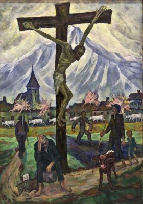 Pictură de șevalet - Eder, Hans; Sat de munte