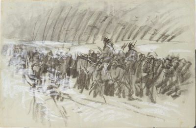 Desen - Grigorescu, Nicolae; Convoi de prizonieri