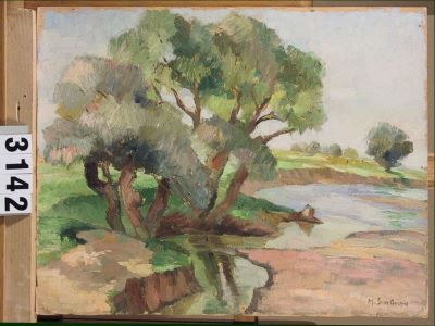 Pictură de șevalet - Gropa-Sion, Maria; Sălcii I