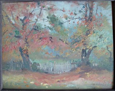 Pictură de șevalet - Băeșu, Aurel; Toamna
