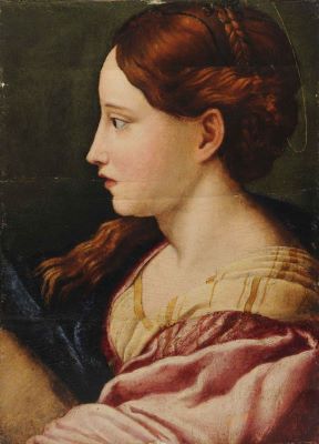 Pictură de șevalet - anonim; Sfânta Barbara