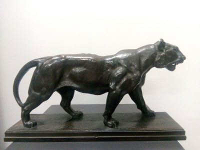 ronde-bosse - Barye, Antoine-Louis; Tigru mergând