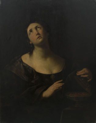 Pictură de șevalet - anonim italian; Sinuciderea Porciei
