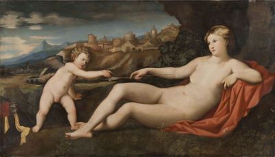 pictură de șevalet - anonim; Venus și Amor