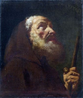 Pictură de șevalet - Piazzetta, Giovanni Battista; Cap de călugăr (Charitas)