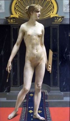 Pictură de șevalet - Gussow, Karl; Alegoria Picturii
